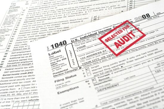 Tax form that was selected for IRS audit
